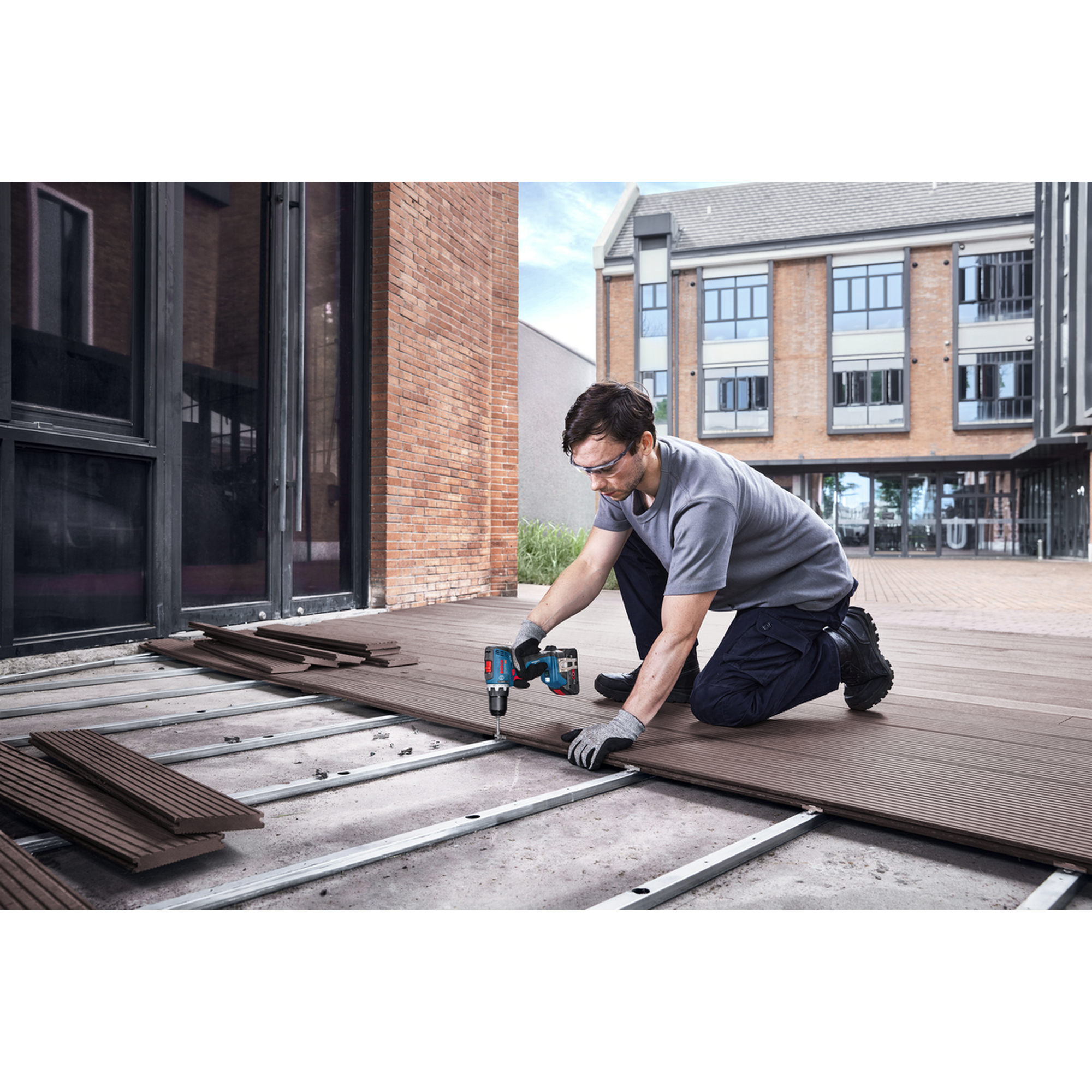 Akku-Bohrschrauber 'GSR 18V-65 Professional' mit Schnellladegerät und 2 x Akku 4.0Ah