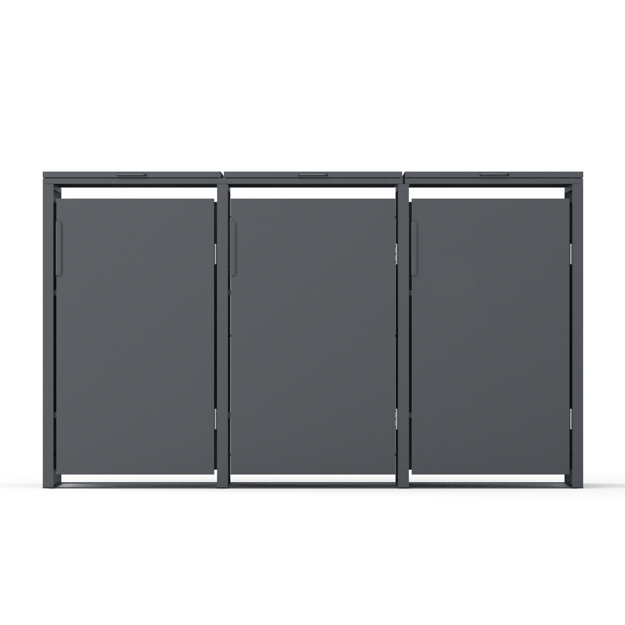 Mülltonnenbox anthrazit 198,5 x 116 x 80 cm