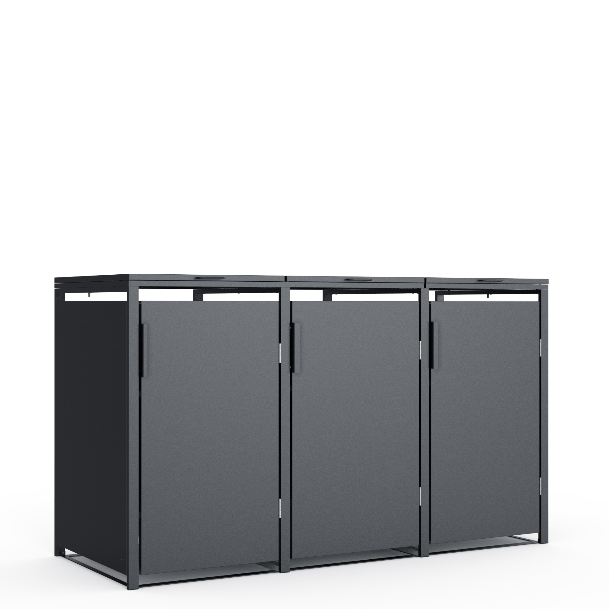 Mülltonnenbox anthrazit 198,5 x 116 x 80 cm