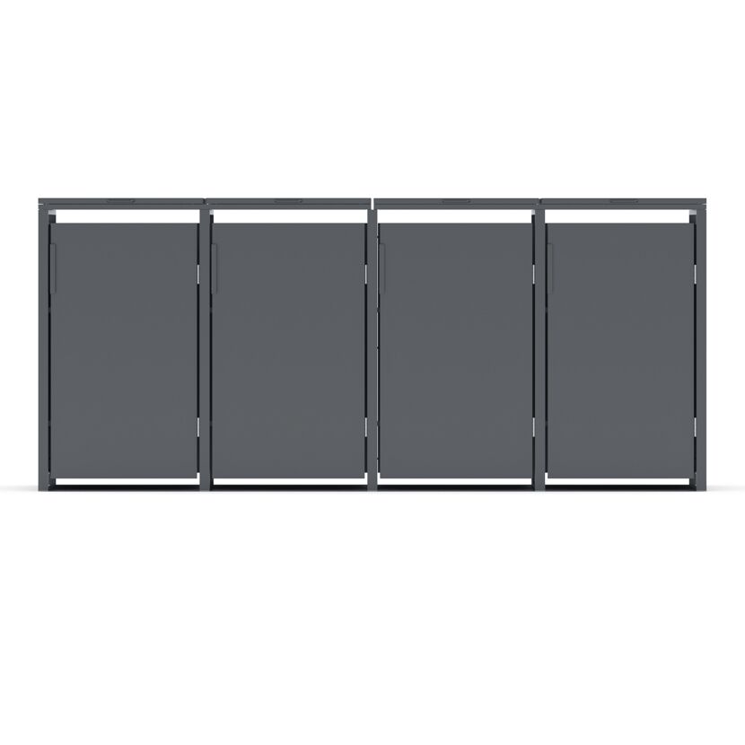 Mülltonnenbox anthrazit 265 x 116 x 80 cm