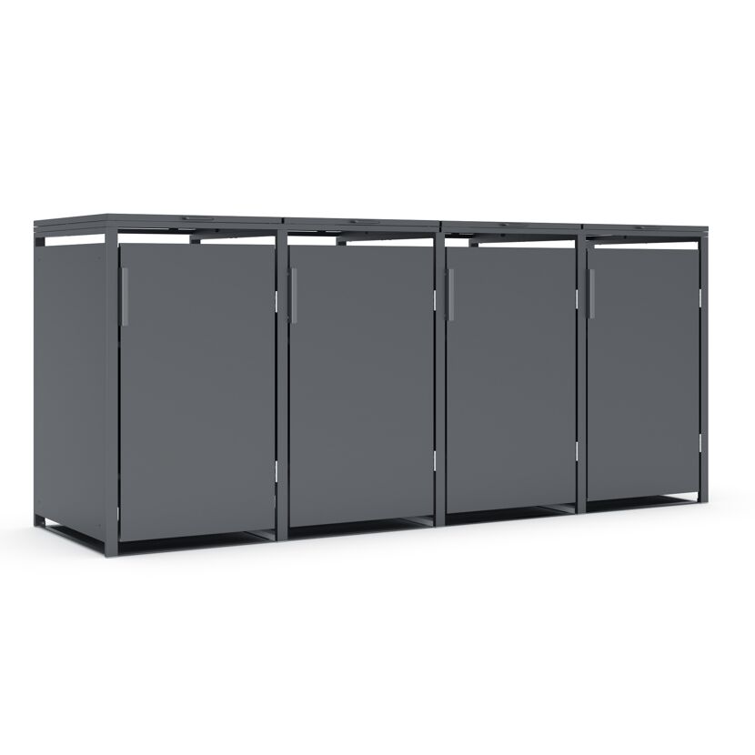 Mülltonnenbox anthrazit 265 x 116 x 80 cm