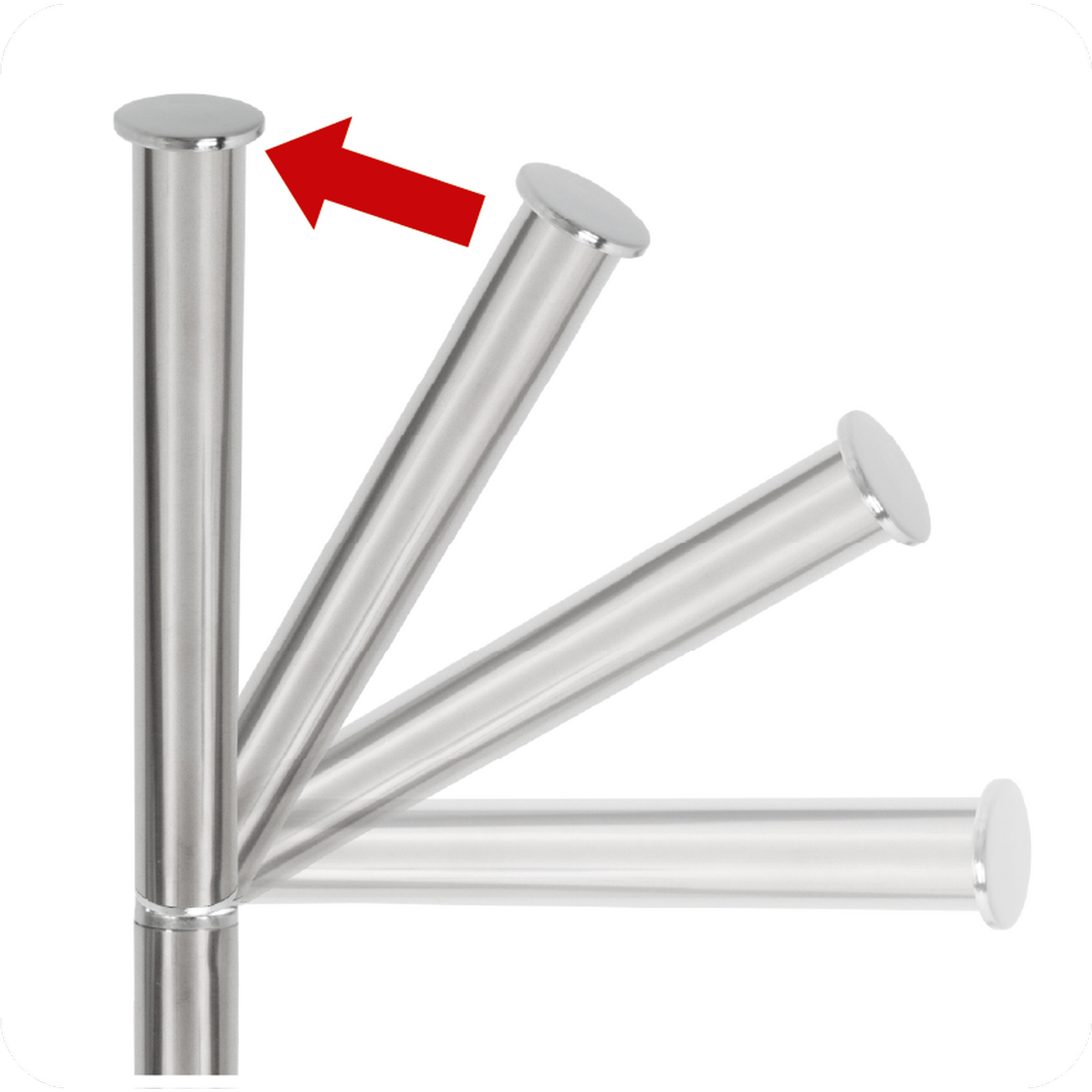 WC-Rollenhalter 'Horta' chromfarben 23 x 57,5 x 18 cm