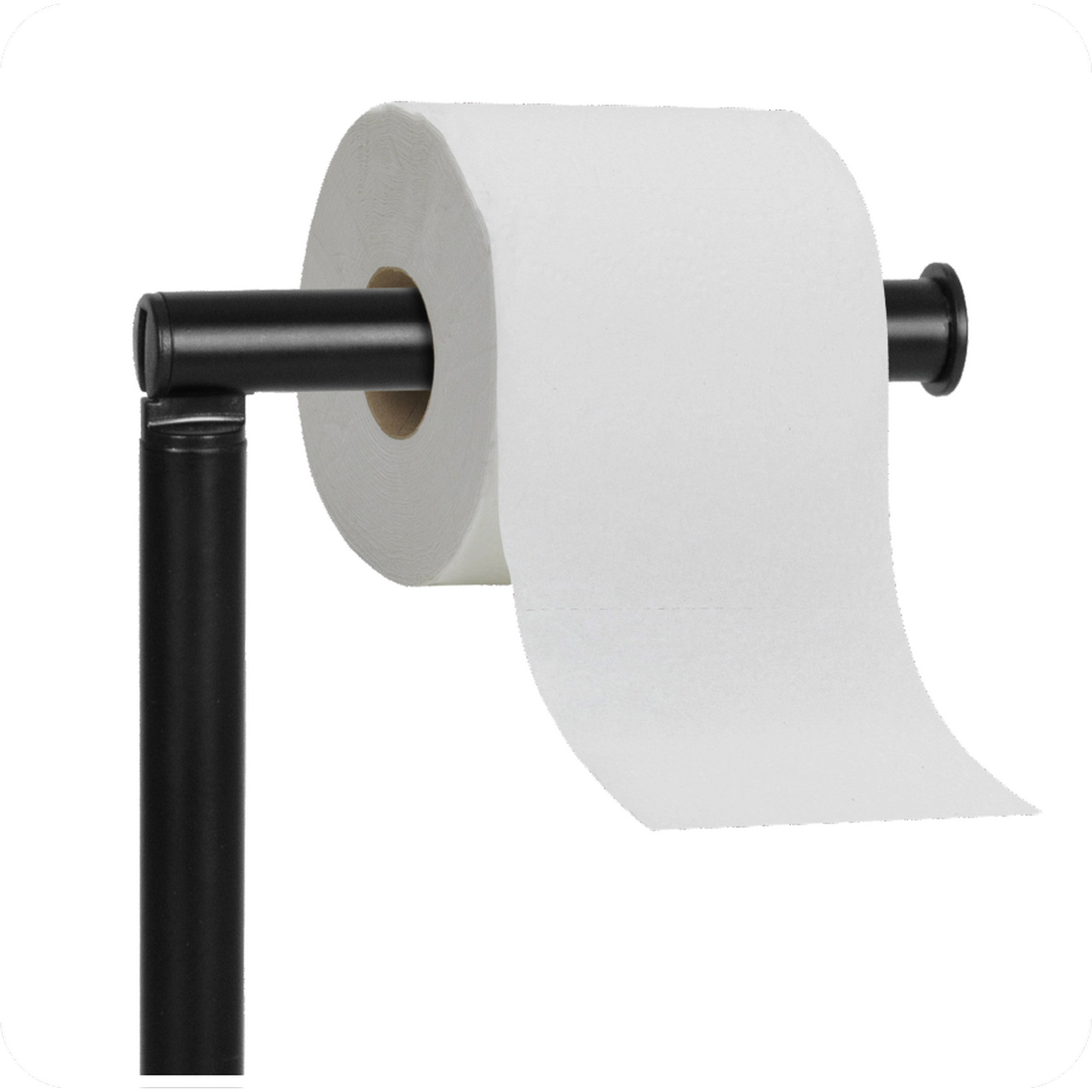 WC-Rollenhalter 'Horta' schwarz 23 x 57,5 x 18 cm