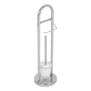 WC-Garnitur 'Anjos' chromfarben 19 x 64,5 x 19 cm