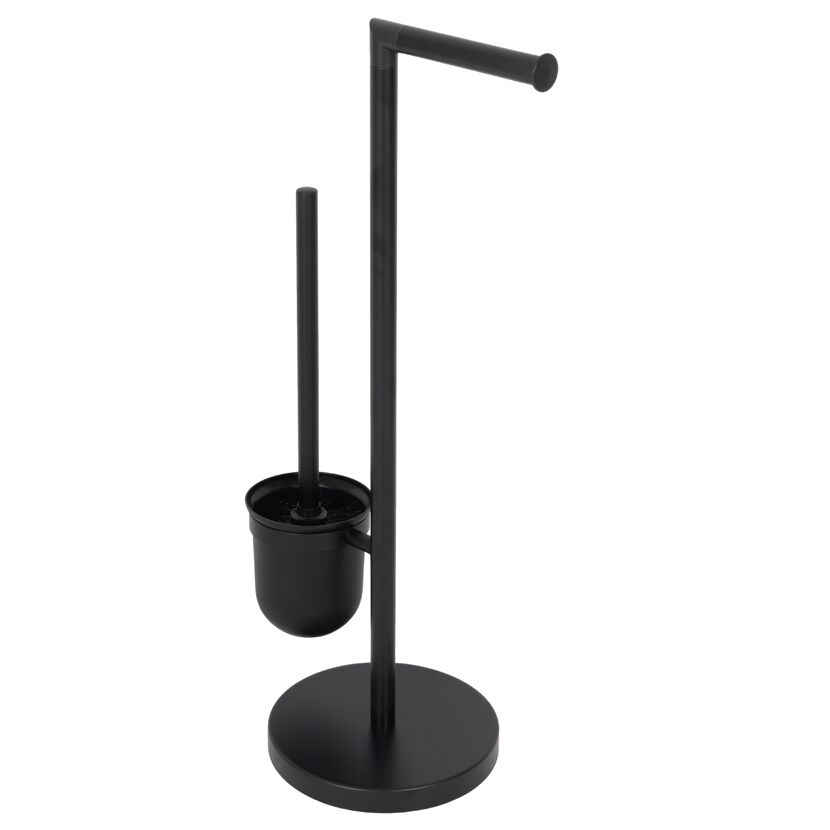 WC-Garnitur 'Farol' schwarz 27 x 58 x 18 cm