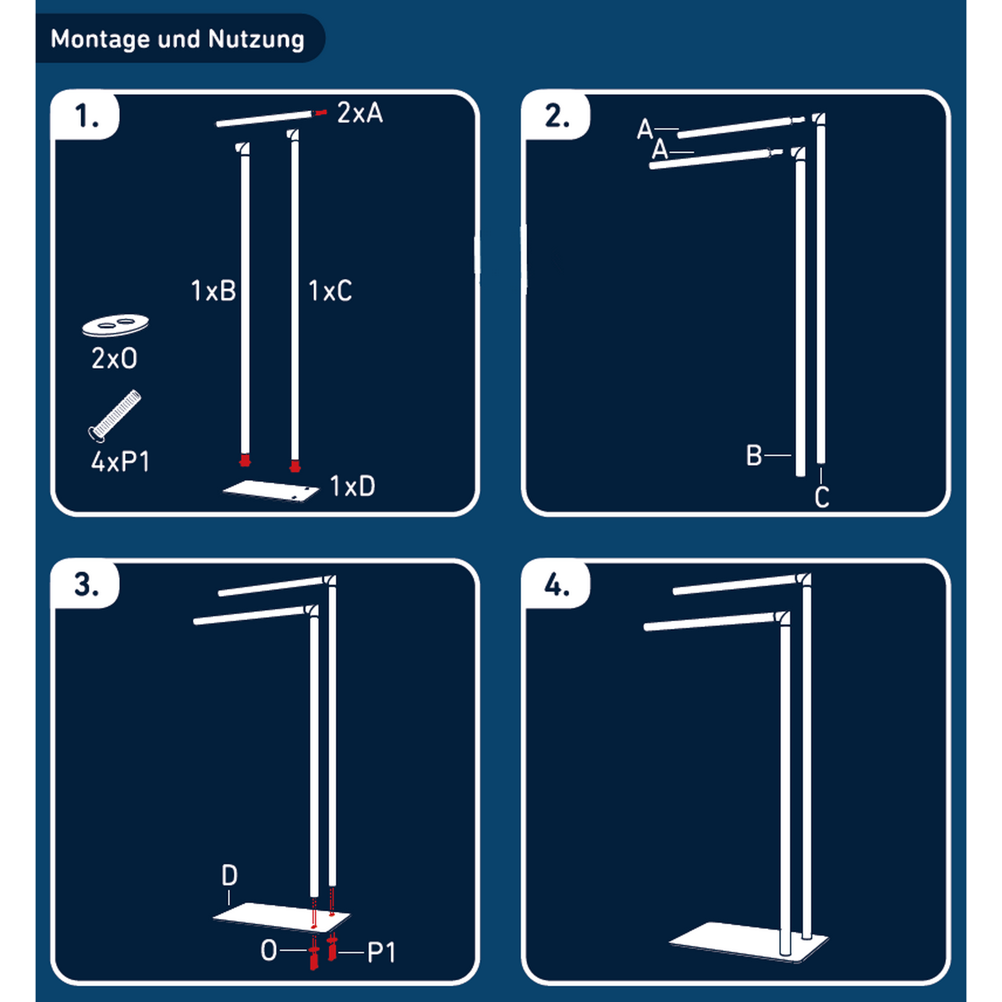 Handtuchhalter 'Relva' chromfarben/schwarz 38,5 x 20 x 78 cm