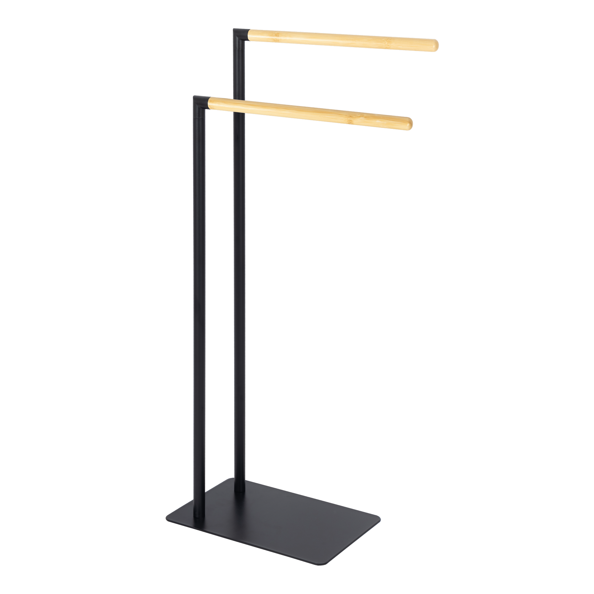 Handtuchhalter 'Relva' schwarz/braun 38,5 x 20 x 78 cm