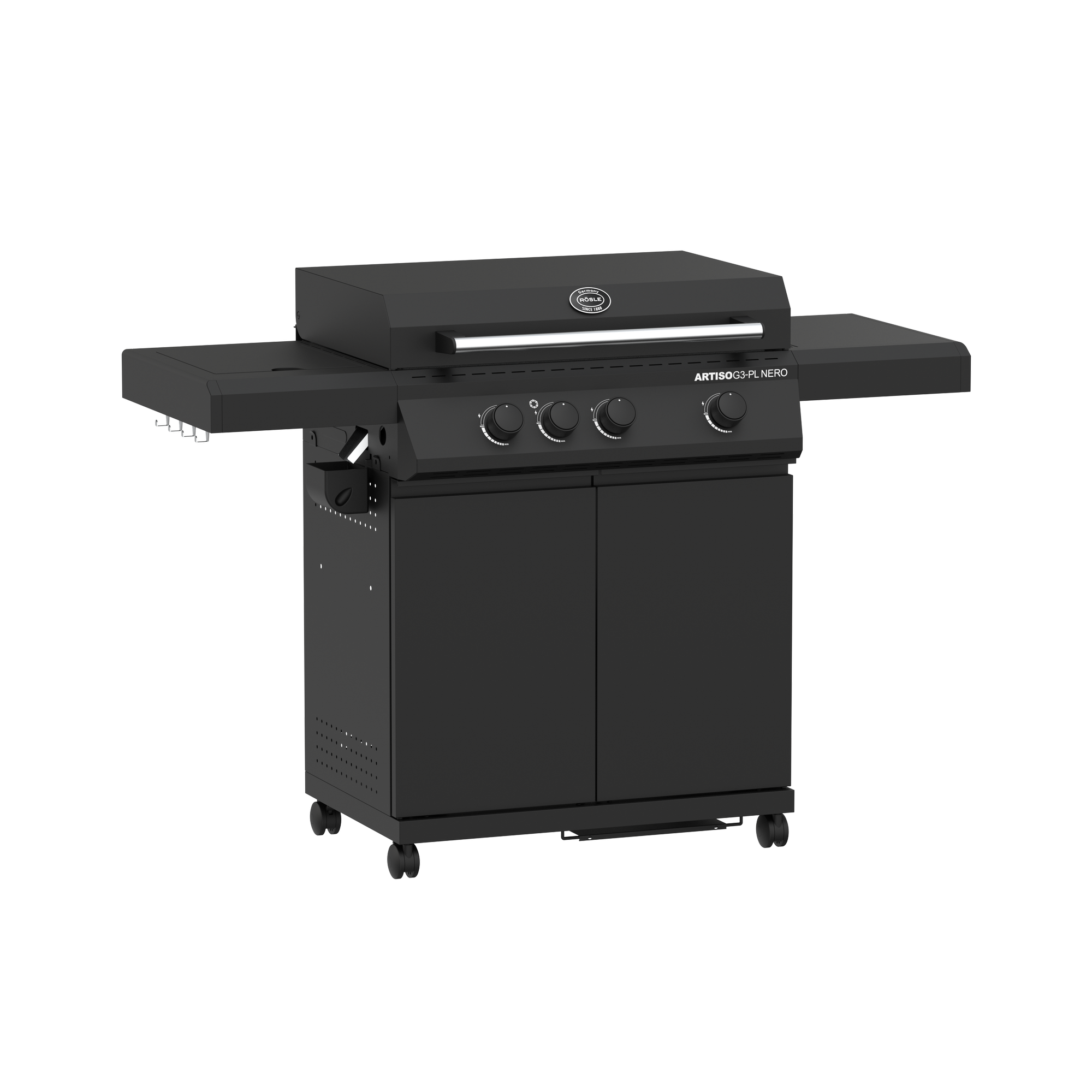 Gasgrill 'BBQ Plancha Artiso G3-PL Nero' schwarz 139,5 x 59,2 x 101,9 cm