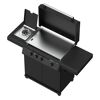 Gasgrill 'BBQ Plancha Artiso G3-PL Nero' schwarz 139,5 x 59,2 x 101,9 cm