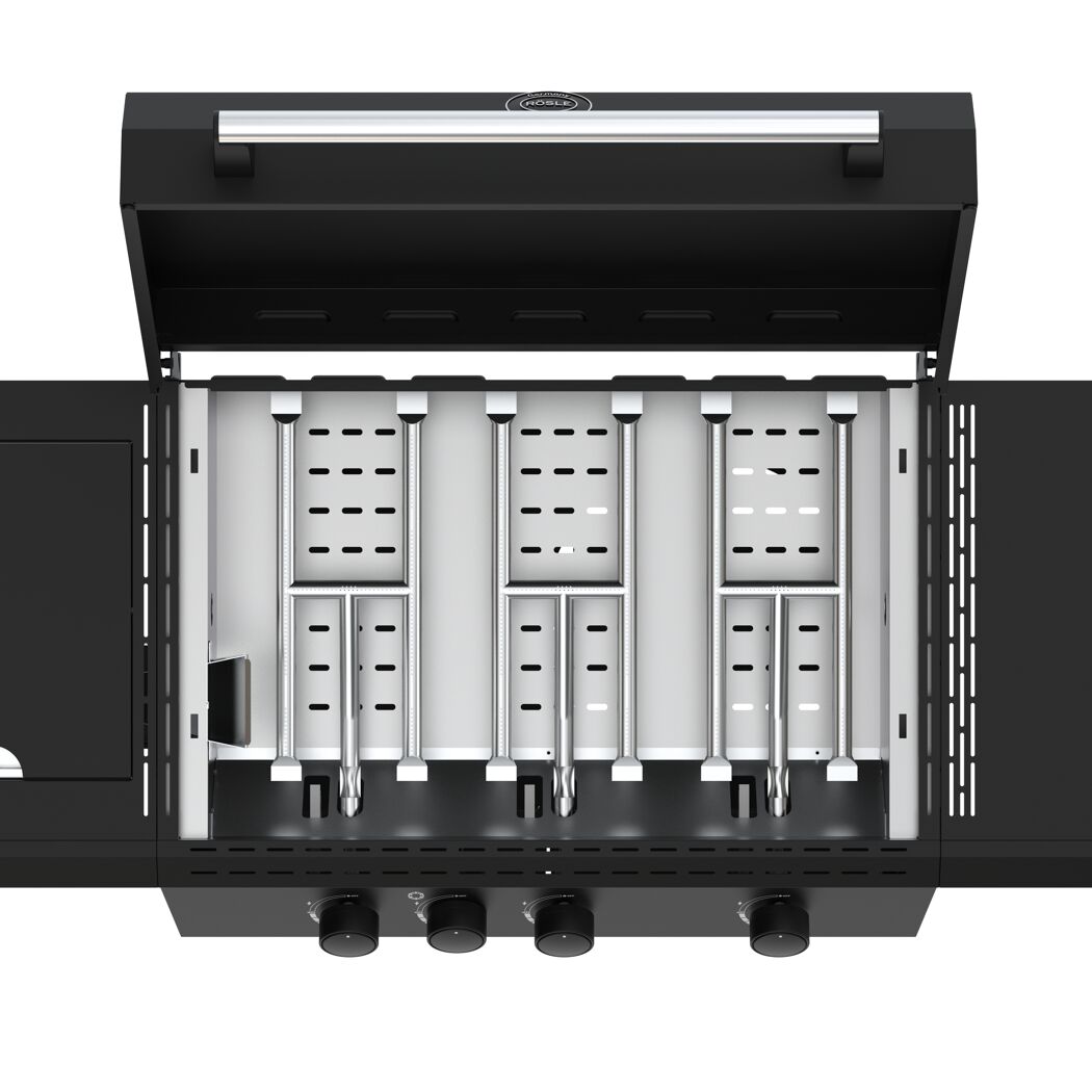 Gasgrill 'BBQ Plancha Artiso G3-PL Nero' schwarz 139,5 x 59,2 x 101,9 cm