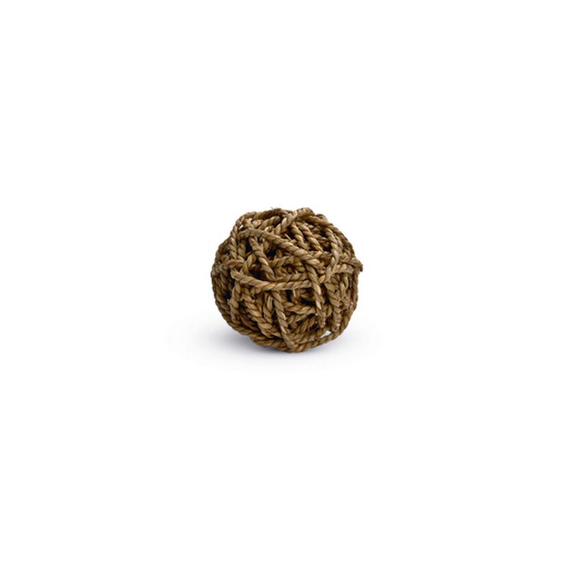 Geflochtener Seegras-Spielball 8 cm