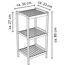 Badregal 'Covas' Bambus 34 x 80 x 33 cm