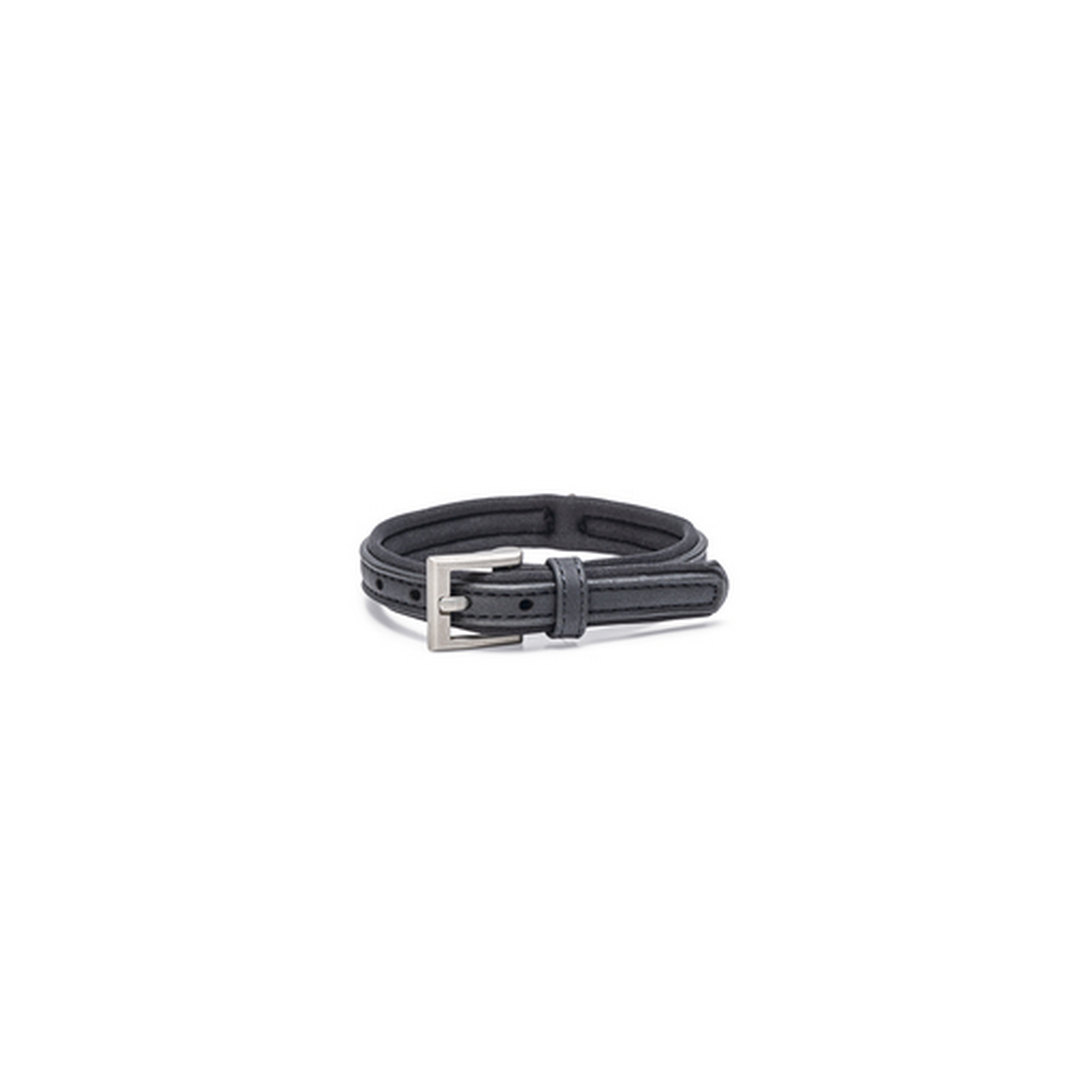 Hundehalsband 'Balacron AX' Kunstleder schwarz 24-30 x 1 cm