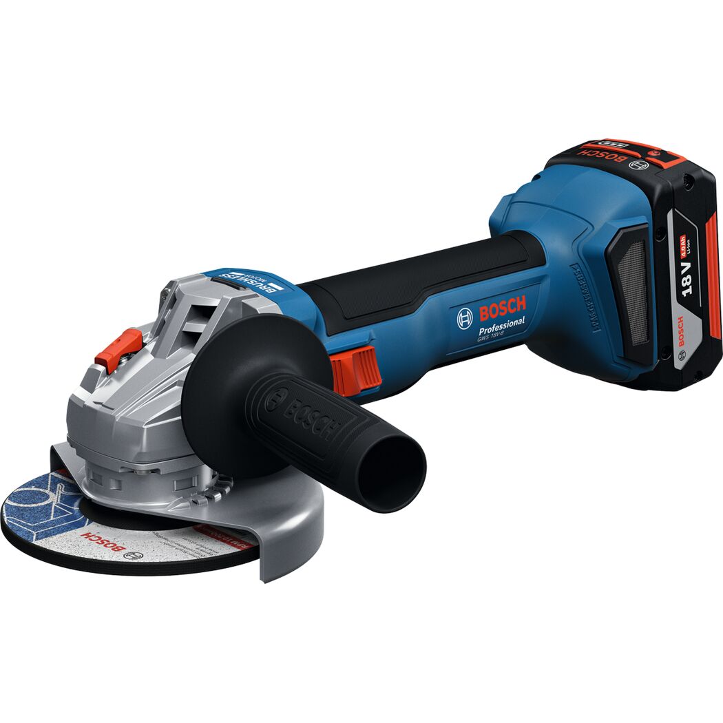 Akku-Winkelschleifer 'GWS 18V-8 Professional' 1100 W mit 2 Akkus und L-BOXX