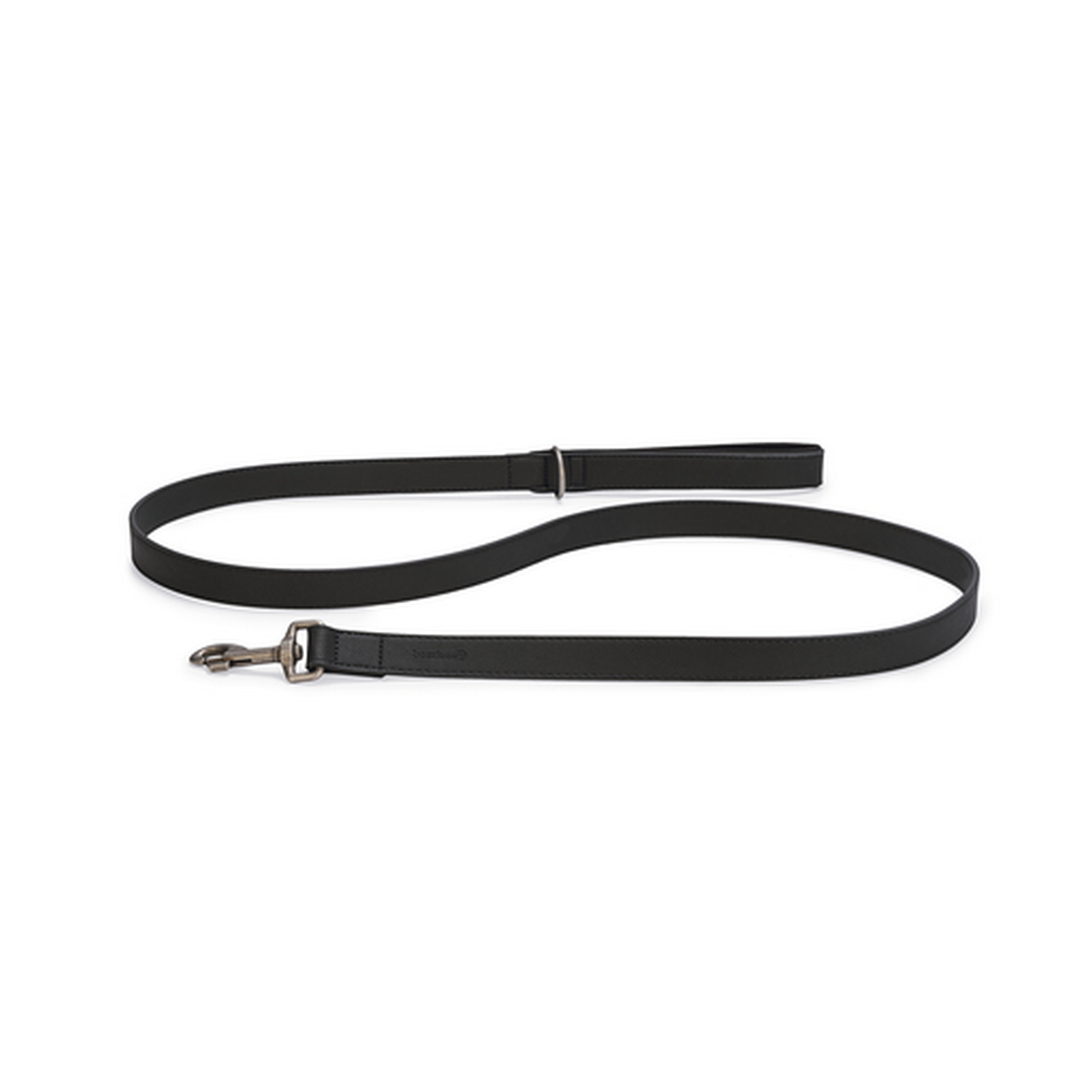 Hundeleine 'Balacron AX' Kunstleder schwarz 180 x 2 cm