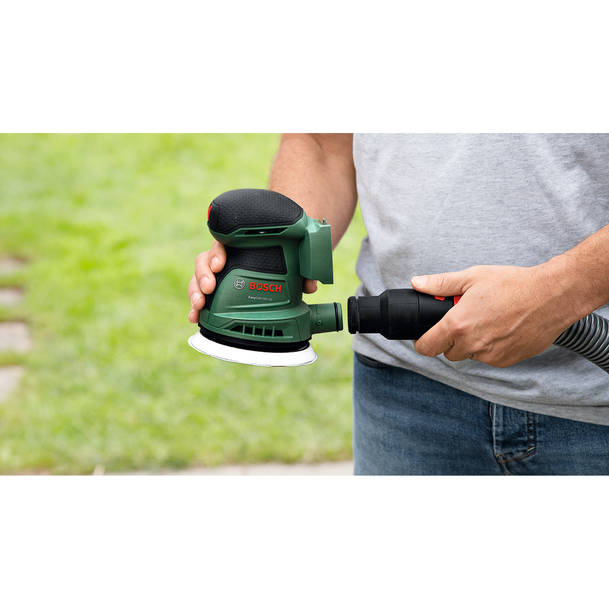 Akku-Exzenterschleifer 'EasyOrbit 18V-10' mit Akku und Ladegerät