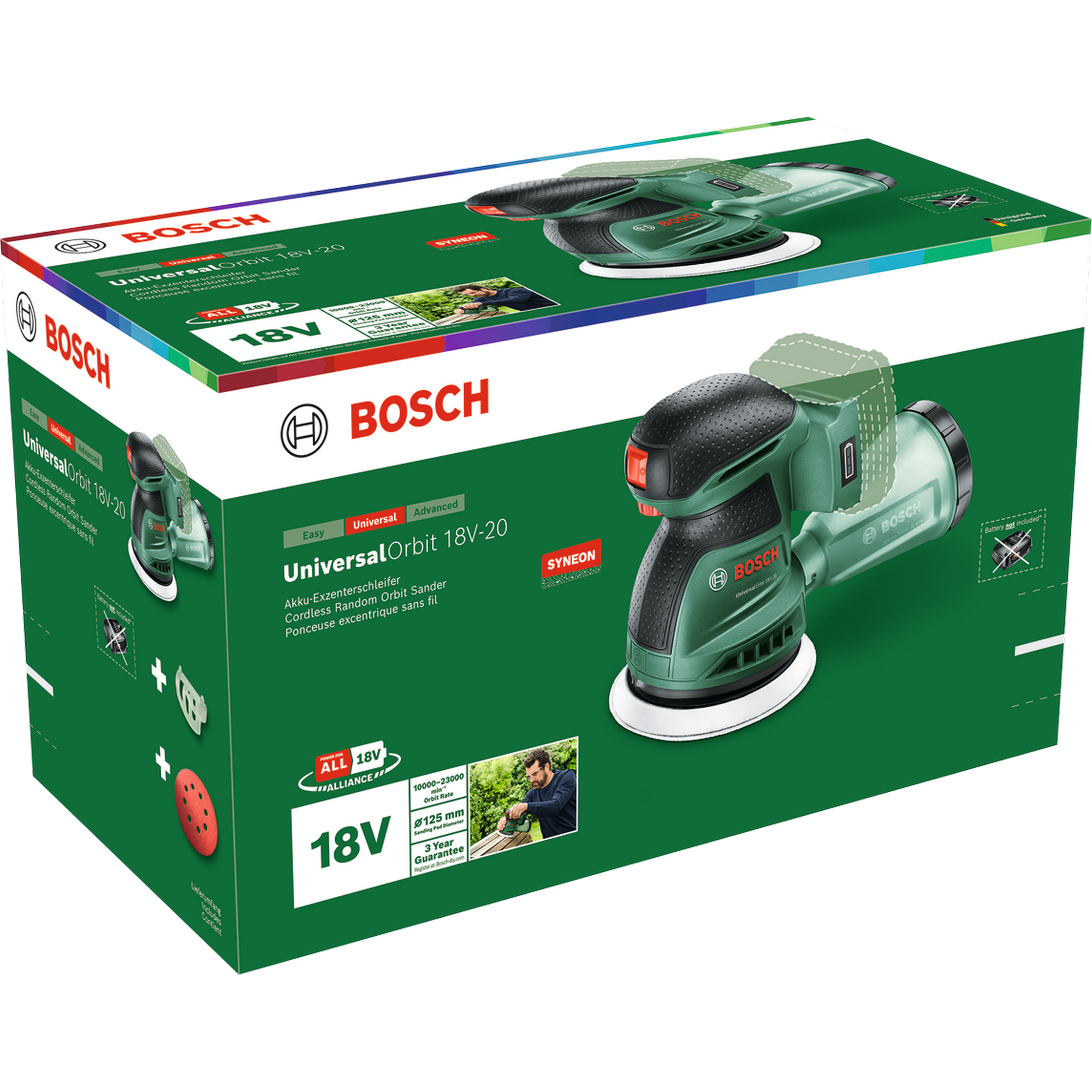 Akku-Exzenterschleifer 'UniversalOrbit 18V-20 - Solo'