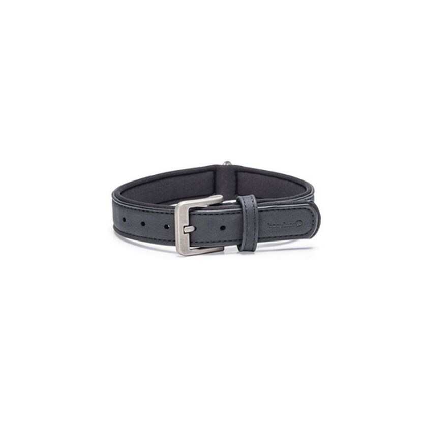 Hundehalsband 'Balacron AX' Kunstleder schwarz 38-48 x 2,5 cm
