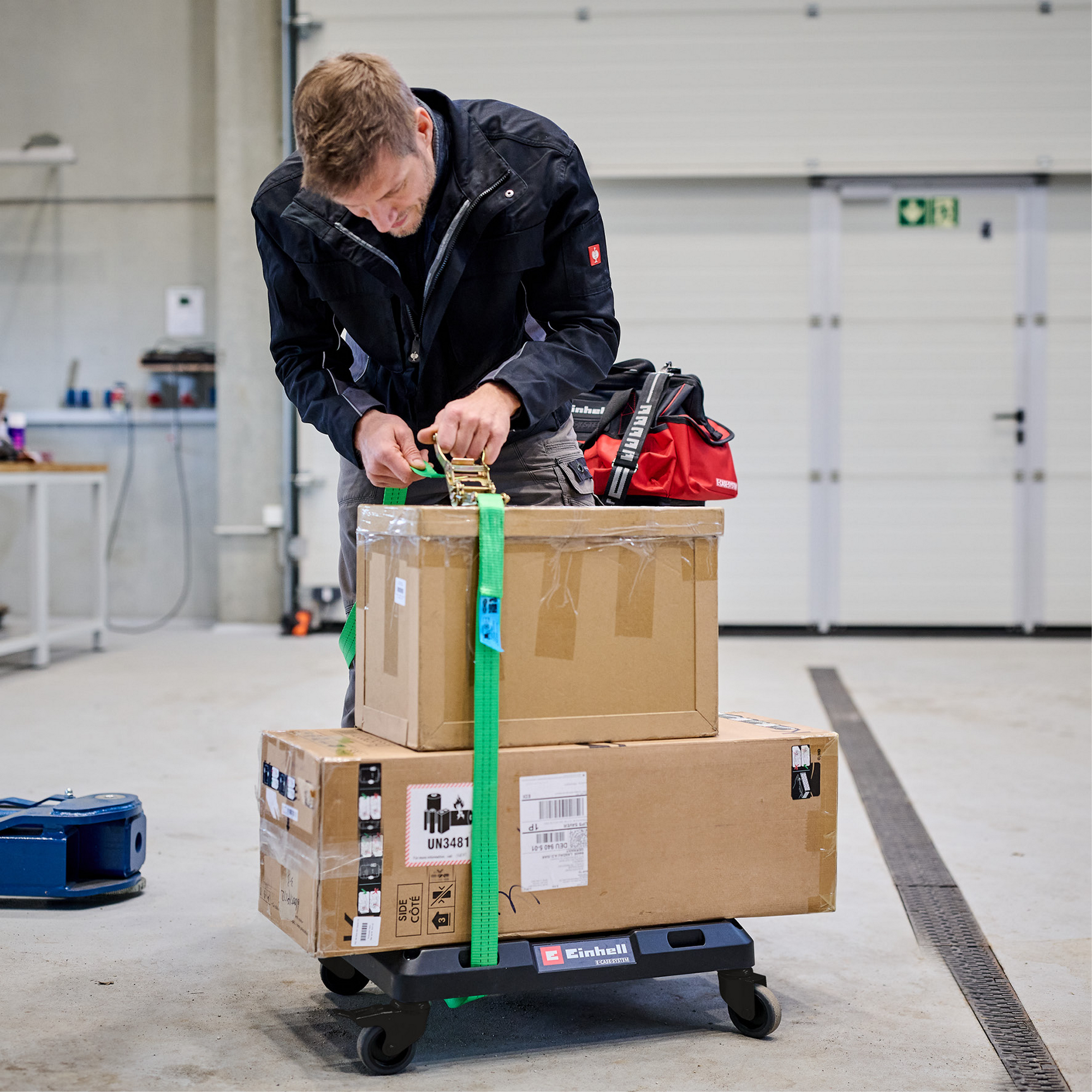 Systemkoffer-Rollbrett 'E-Case' 53 x 16 x 40 cm 120 kg