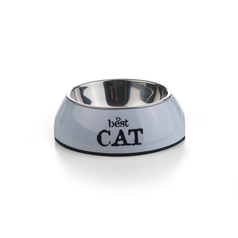Katzennapf 'Best Cat' Melamin grau 160 ml