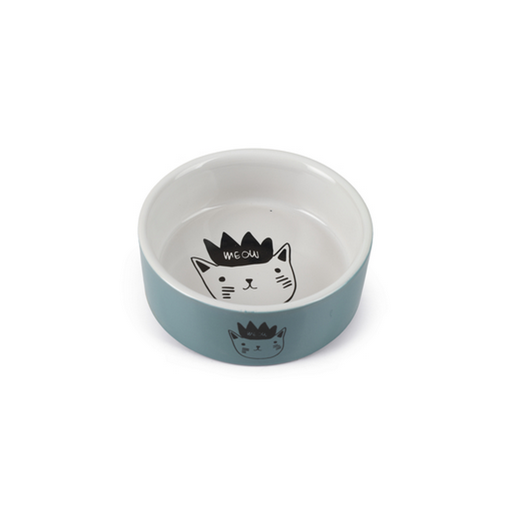 Katzennapf 'Eek' Keramik blau  180 ml