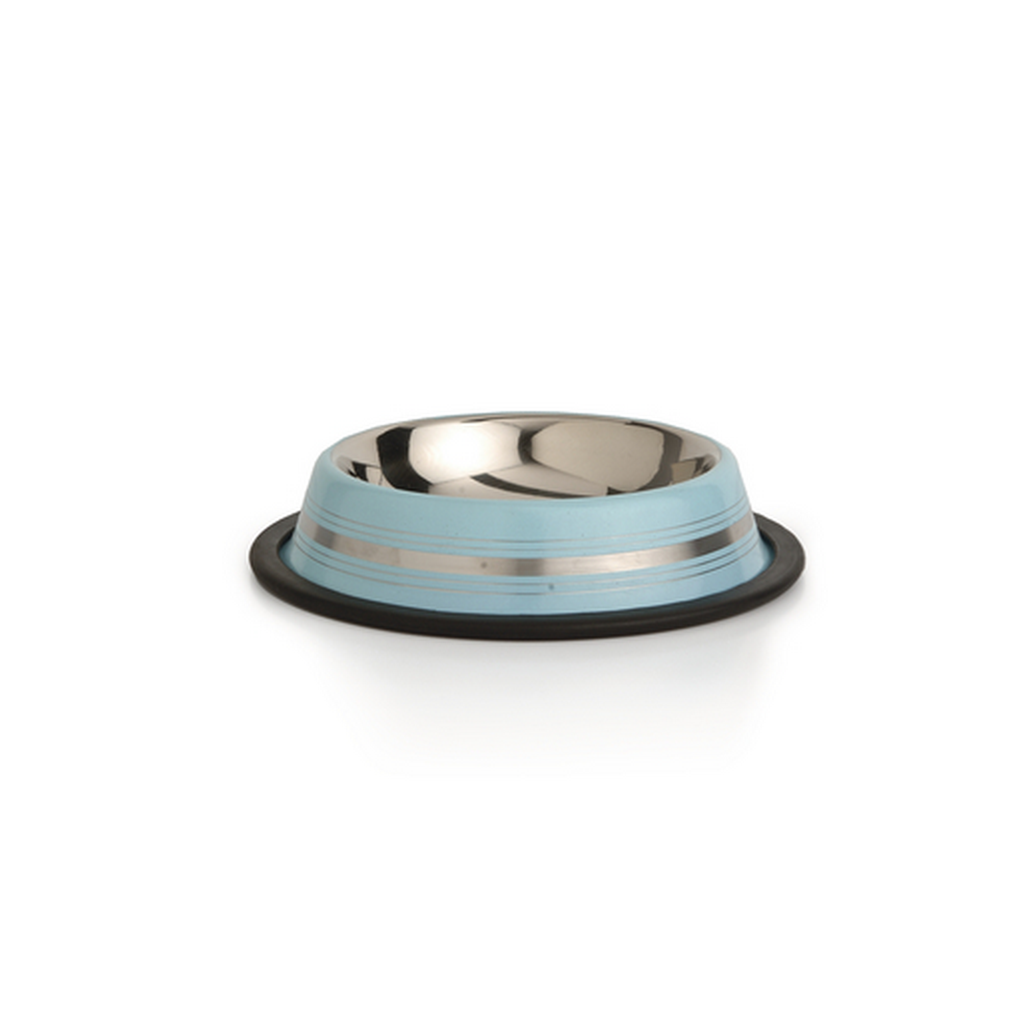 Edelstahlnapf mit blauen Streifen 180 ml