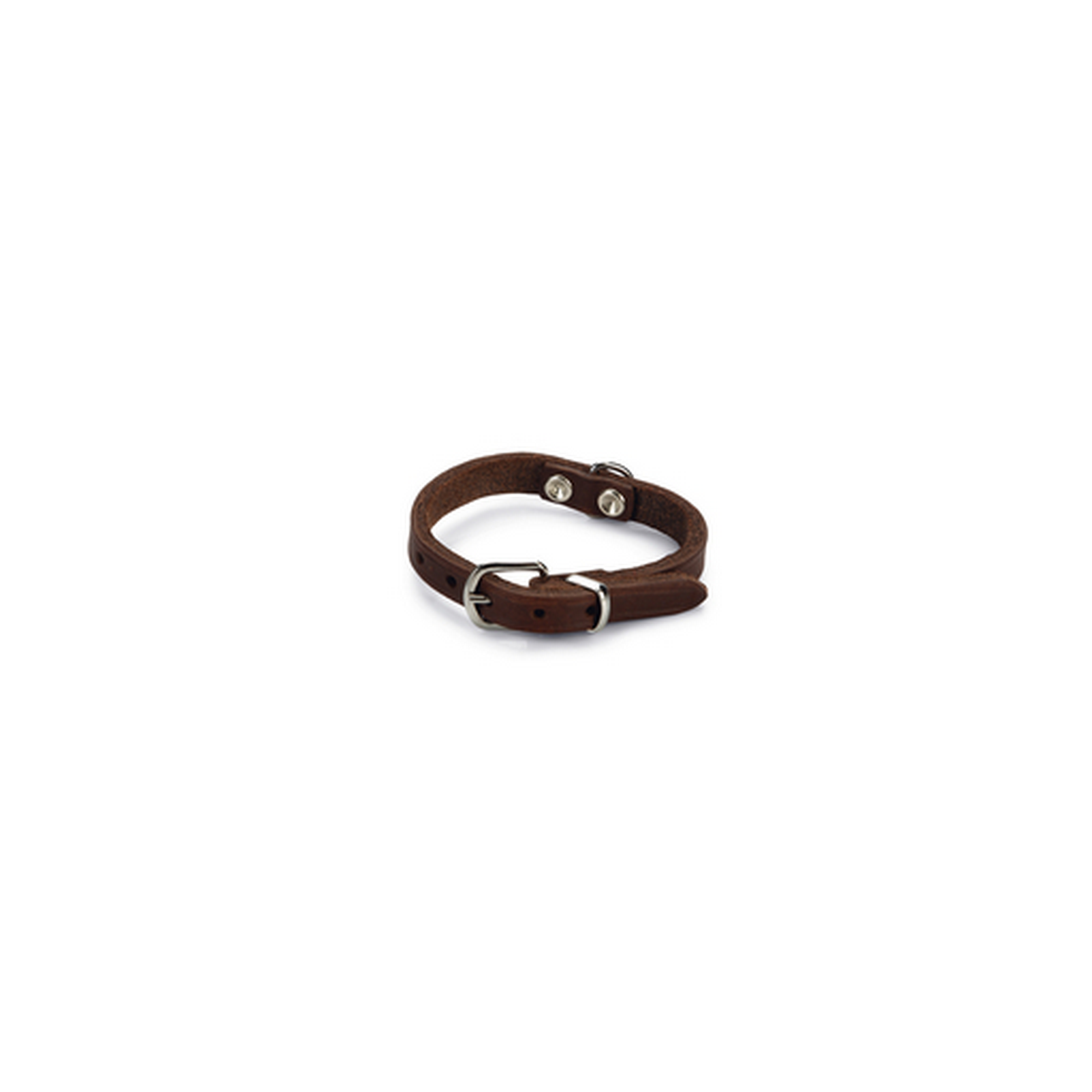 Hundehalsband Leder braun 27 x 1 cm