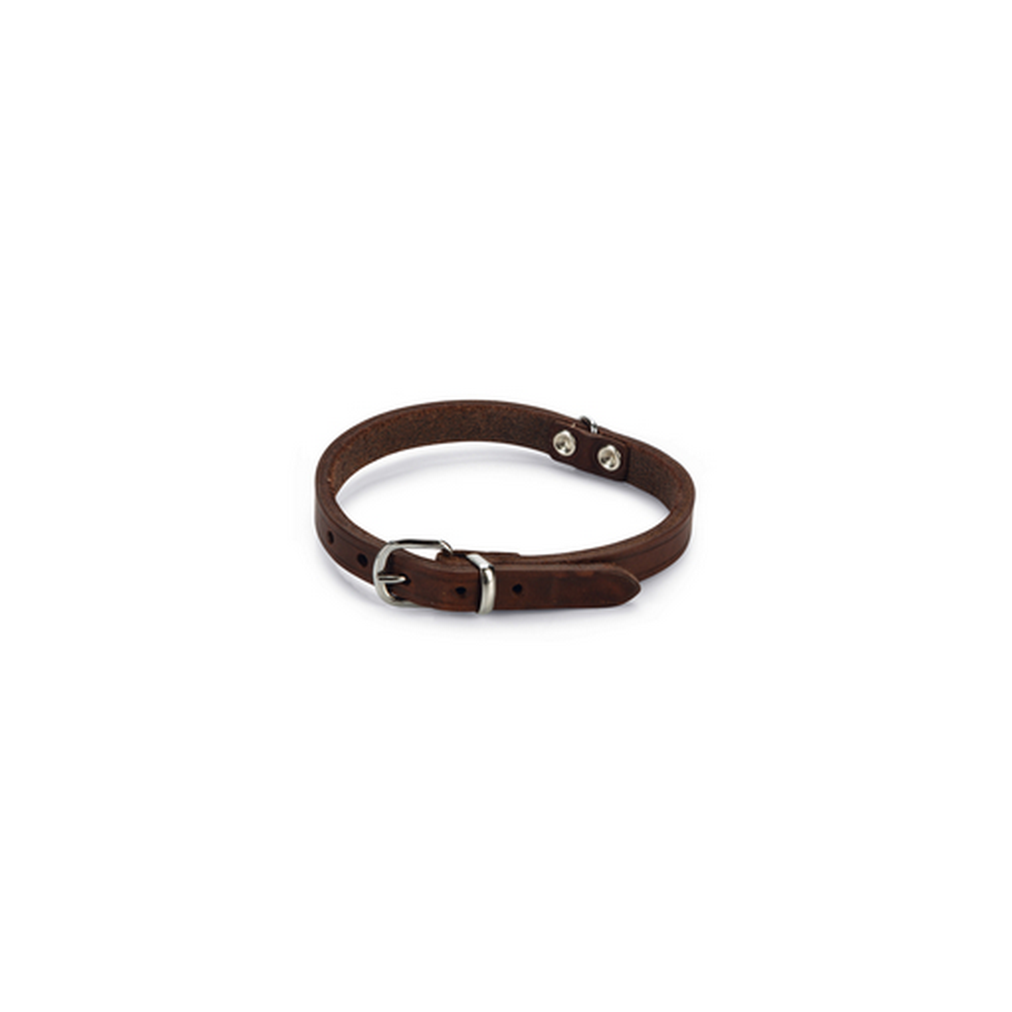 Hundehalsband Leder braun 37 x 1,2 cm