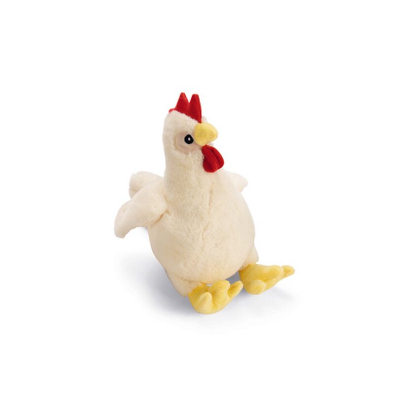 Hundespielzeug Plüschhuhn 'Tobi' weiß 26 cm