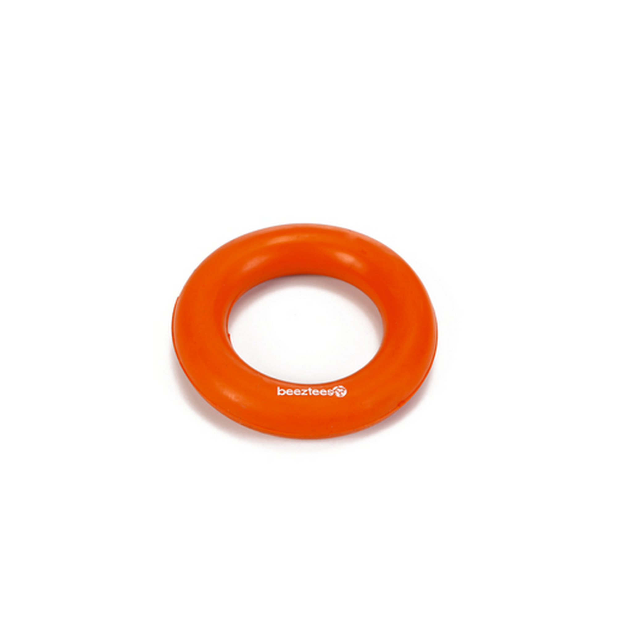 Hundespielzeug Vollgummiring orange Ø 9 cm