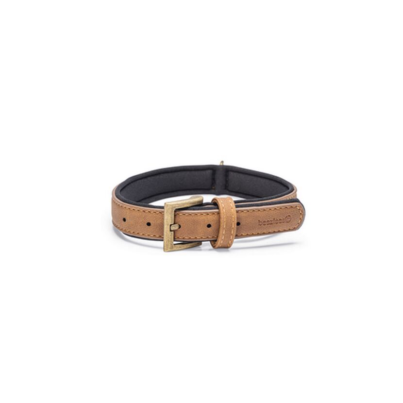 Hundehalsband 'Balacron AX' Kunstleder braun 36-44 x 2 cm