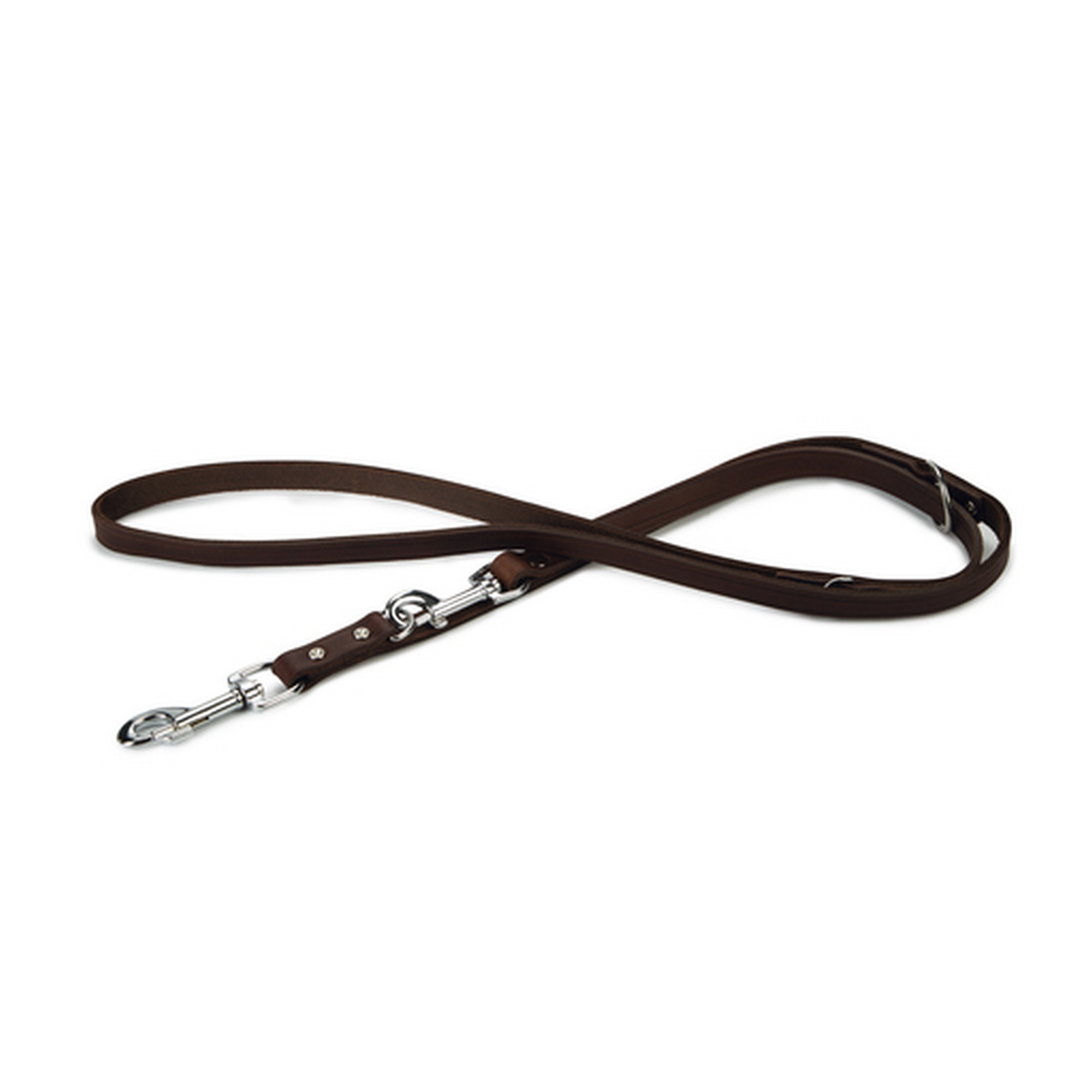 Hundeführleine Leder braun 200 x 1,8 cm
