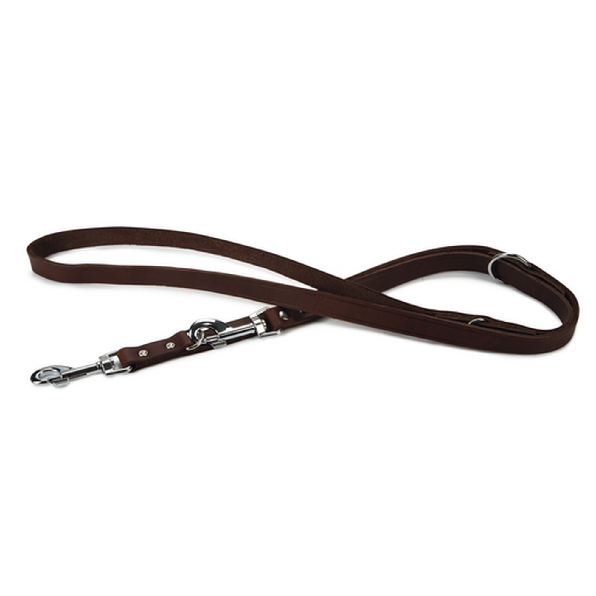 Hundeführleine Leder braun 200 x 2 cm