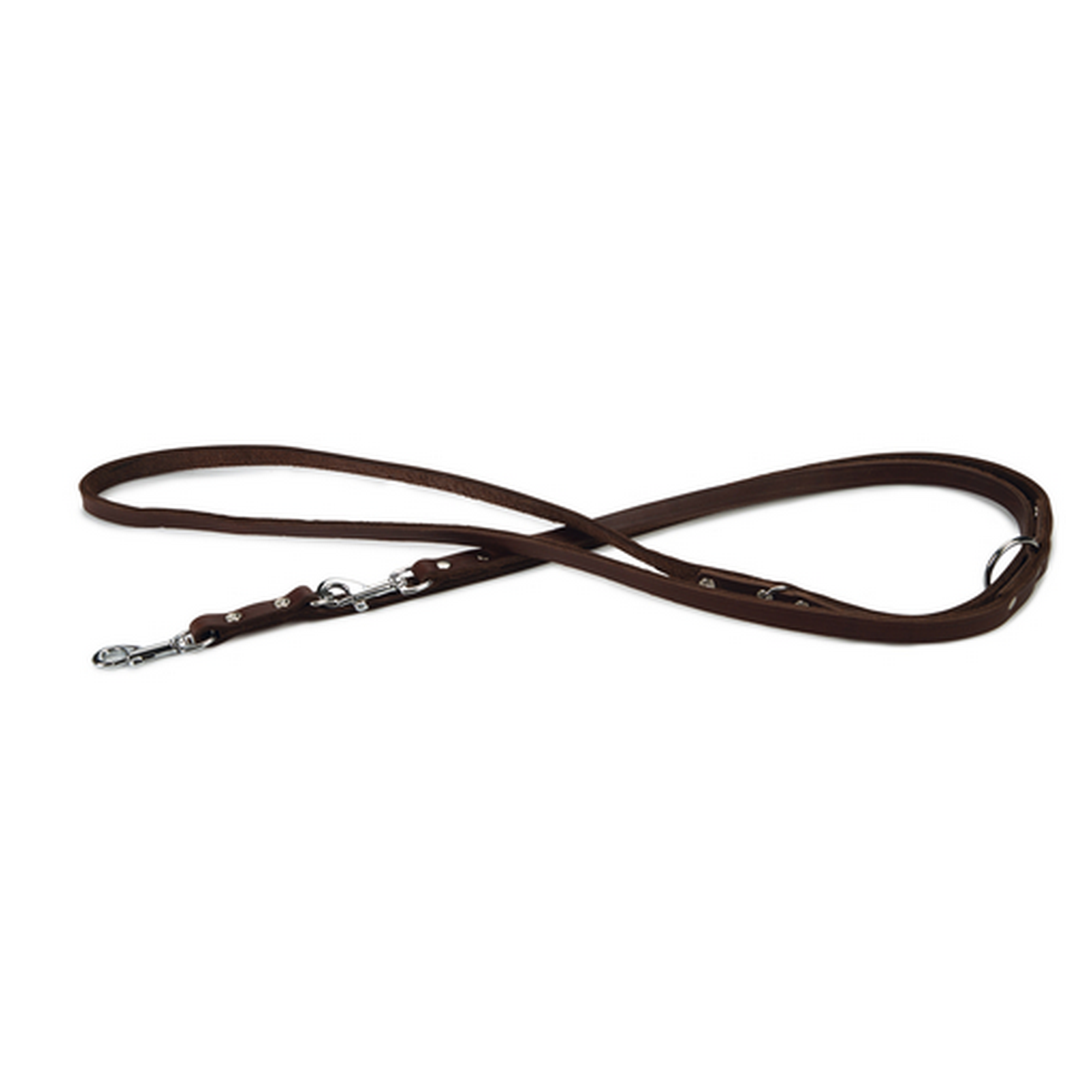 Hundeführleine Leder braun 200 x 1,2 cm