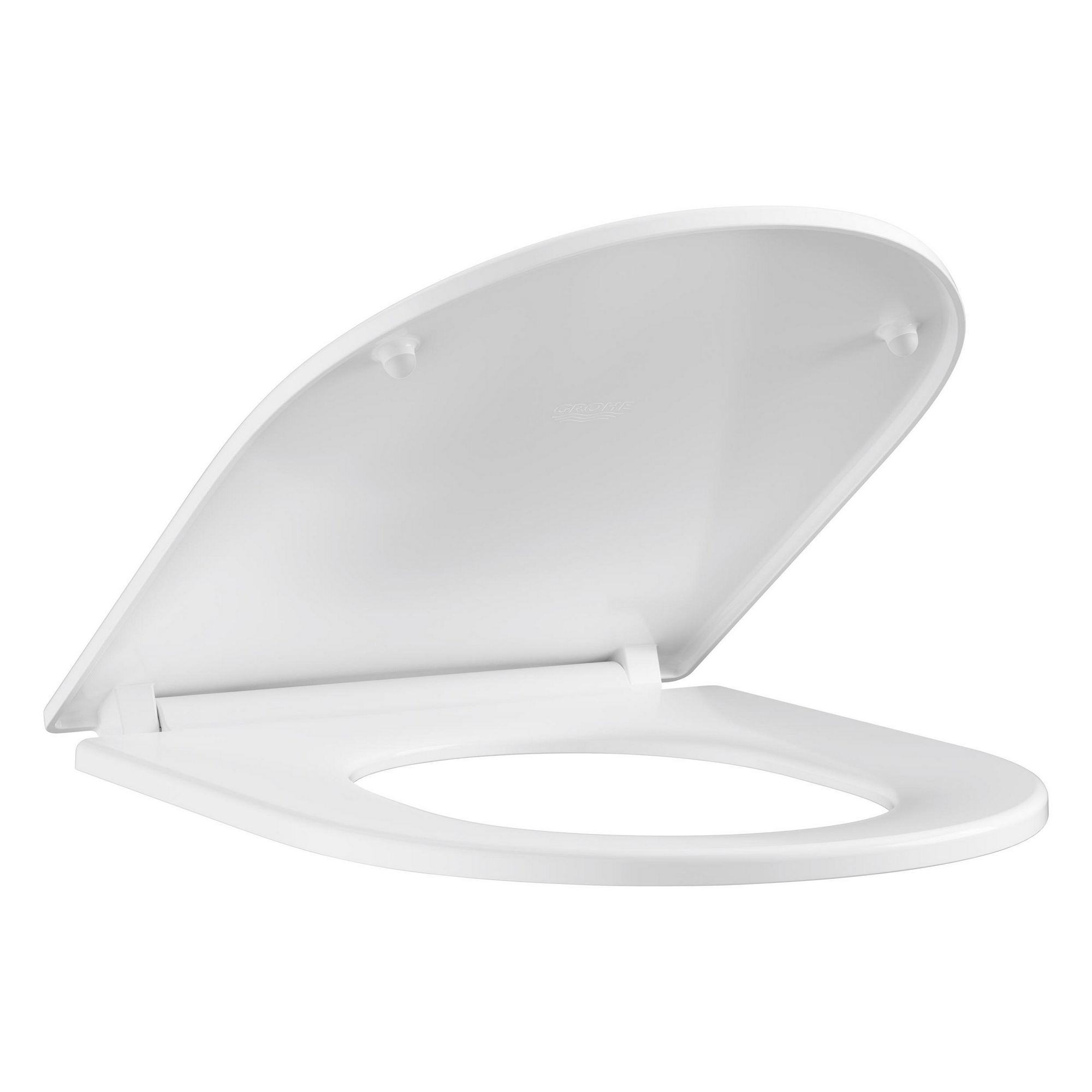 WC-Sitz 'Euro Keramik' mit Absenkautomatik weiß Duroplast