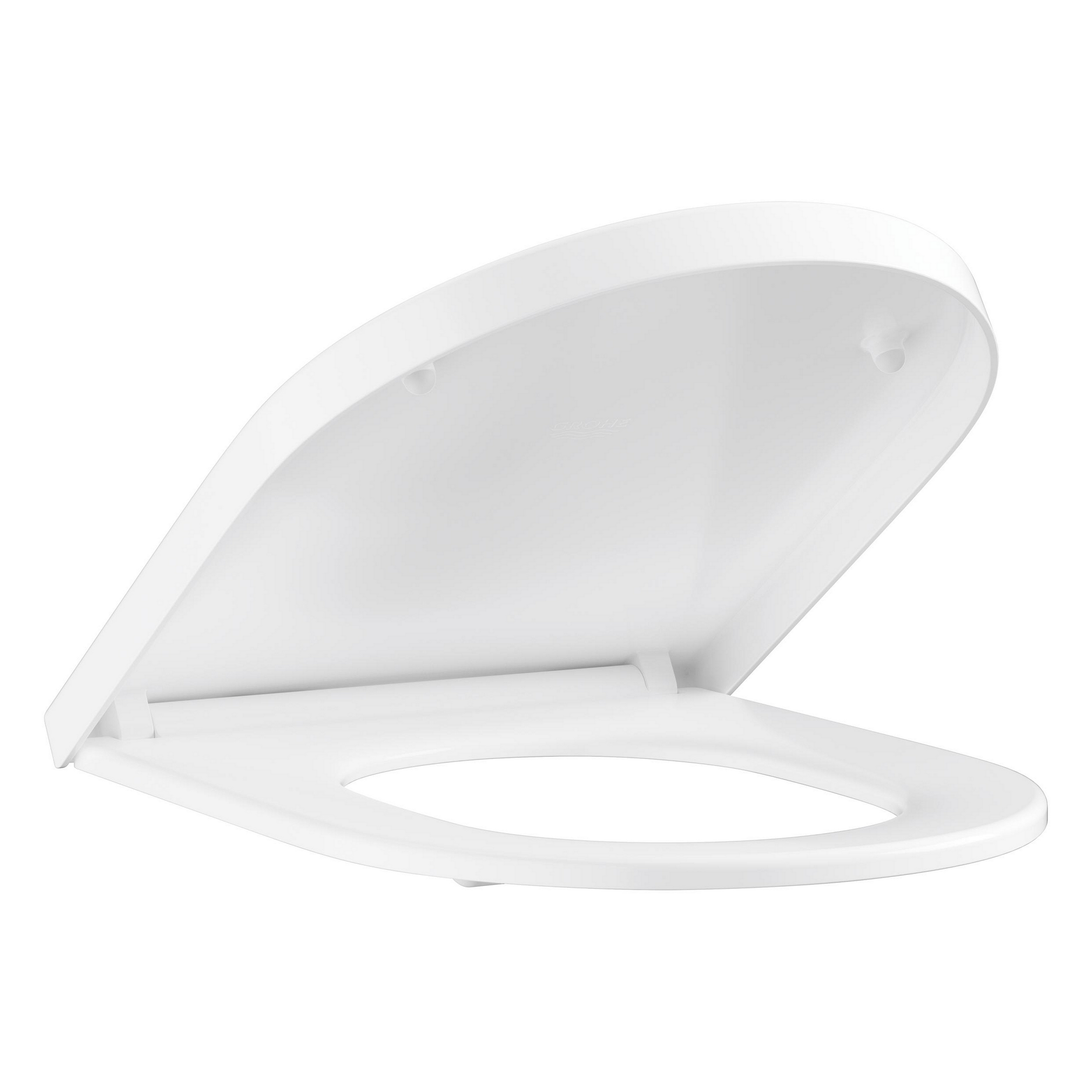 WC-Sitz 'Euro Keramik' mit Absenkautomatik weiß Duroplast