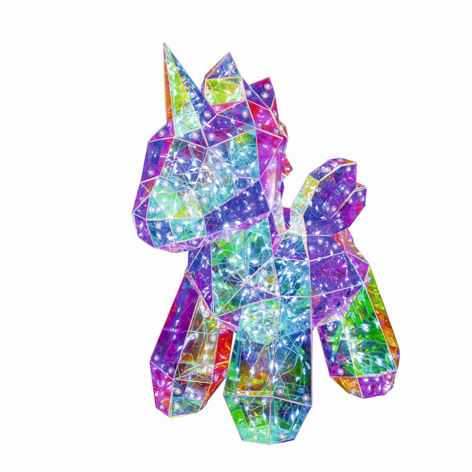 LED-Dekofigur Einhorn 30 cm