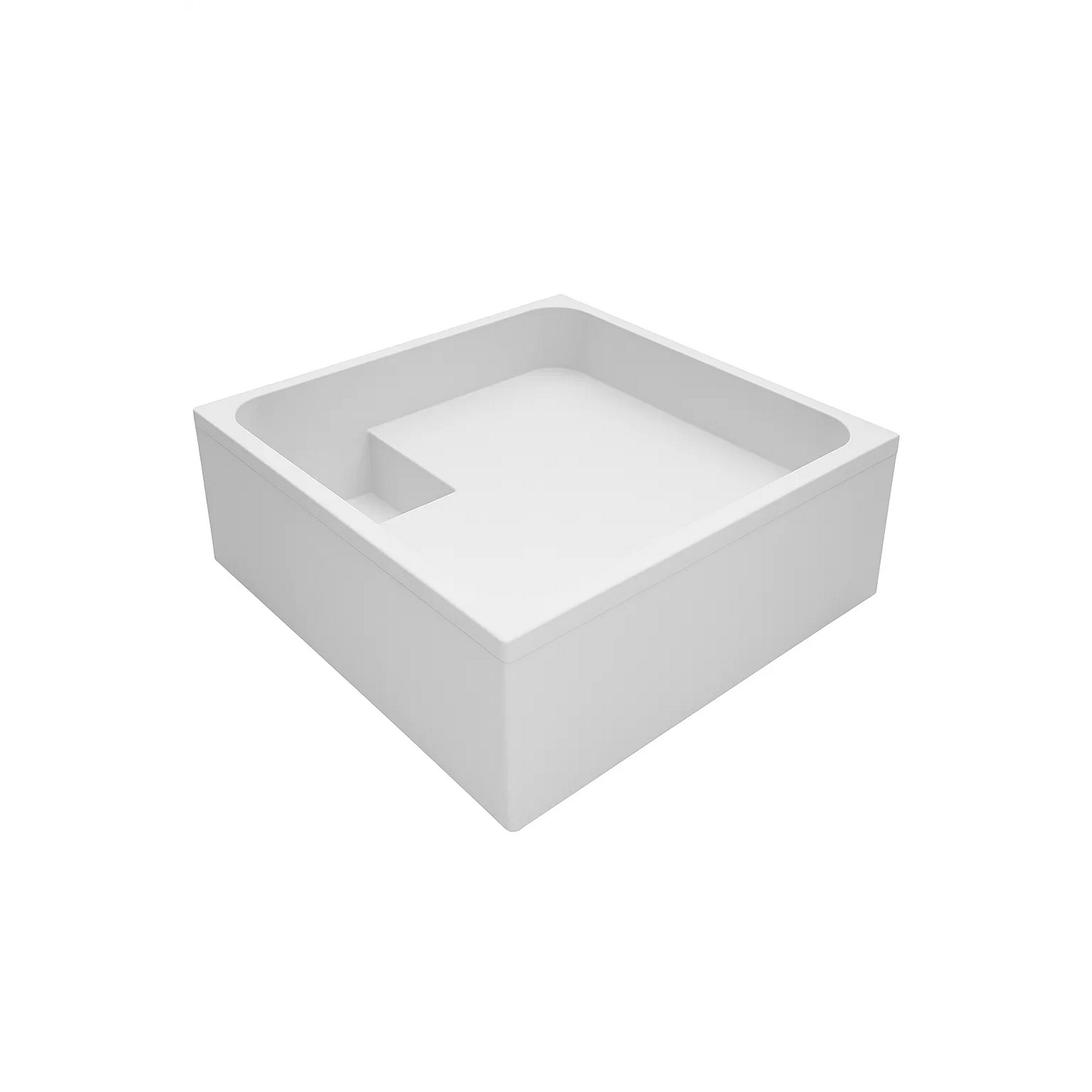 Duschwannenträger zu Stahlduschwanne weiß 90 x 90 x 15 cm