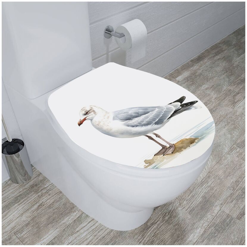WC-Sitz 'Möwe' mit Absenkautomatik