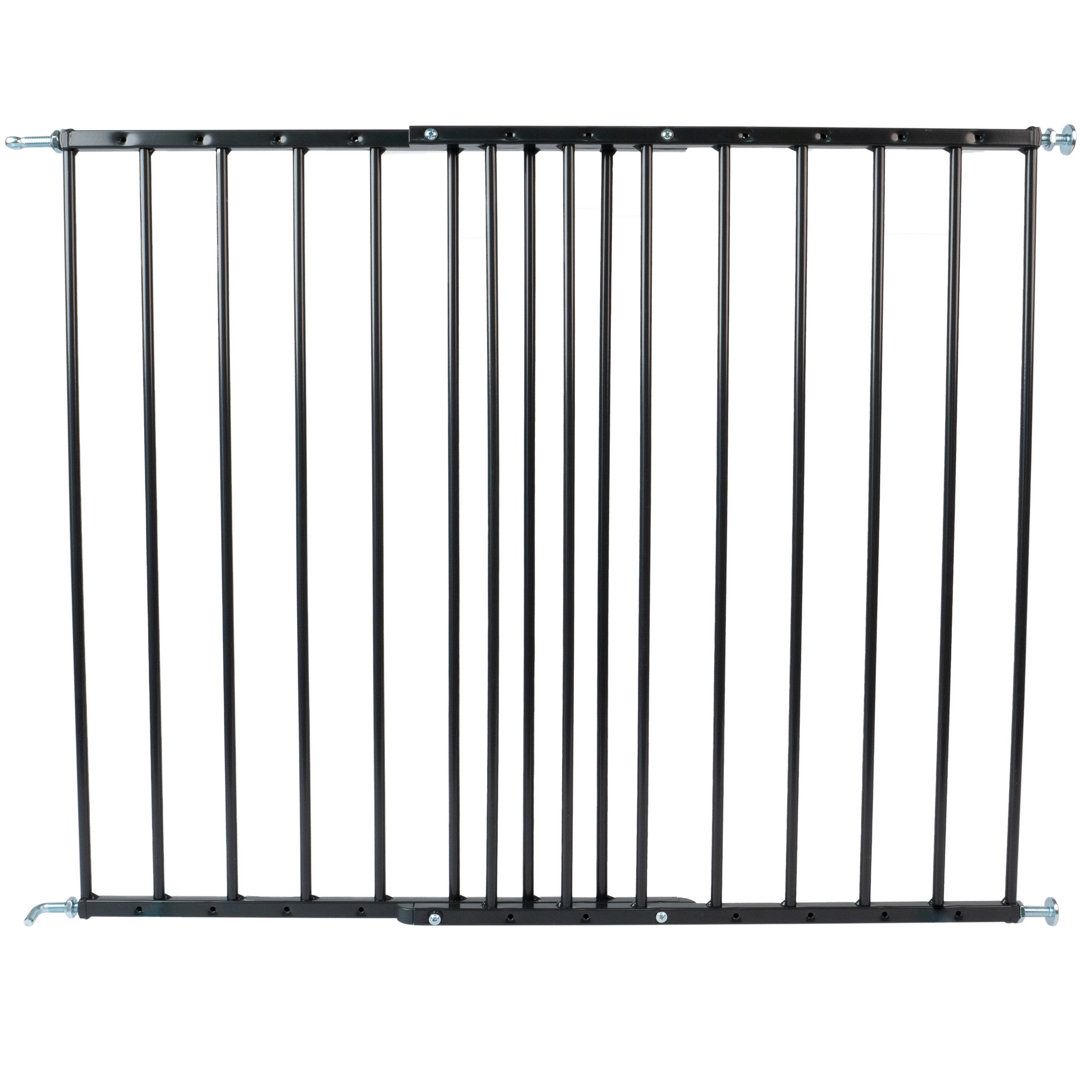 Sicherheitsgitter Metall schwarz Breite 62,5 - 106,8 cm, Höhe 72 cm