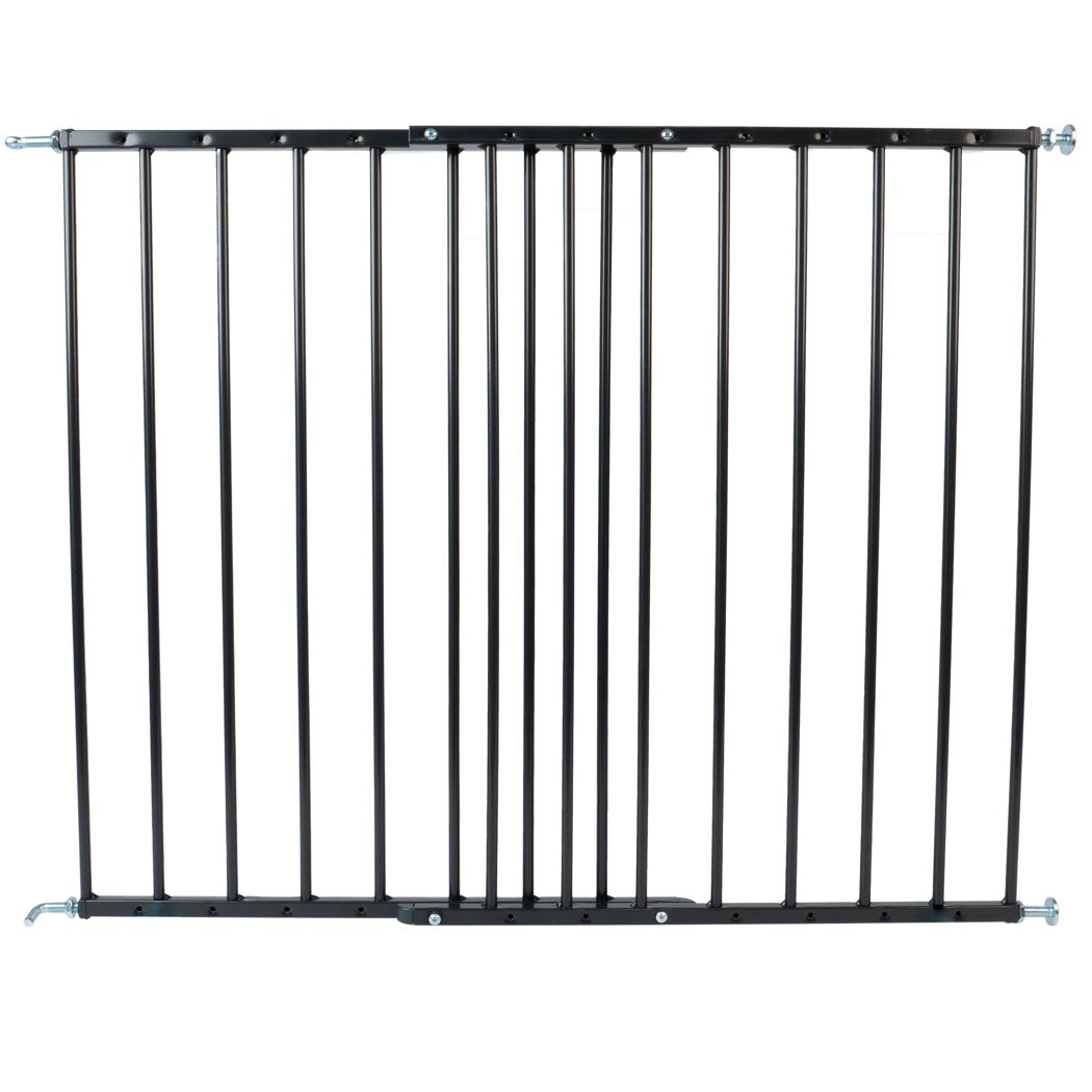 Sicherheitsgitter Metall schwarz Breite 62,5 - 106,8 cm, Höhe 72 cm