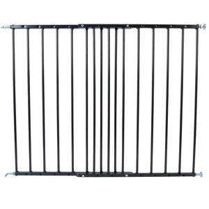 Sicherheitsgitter Metall schwarz Breite 62,5 - 106,8 cm, Höhe 72 cm