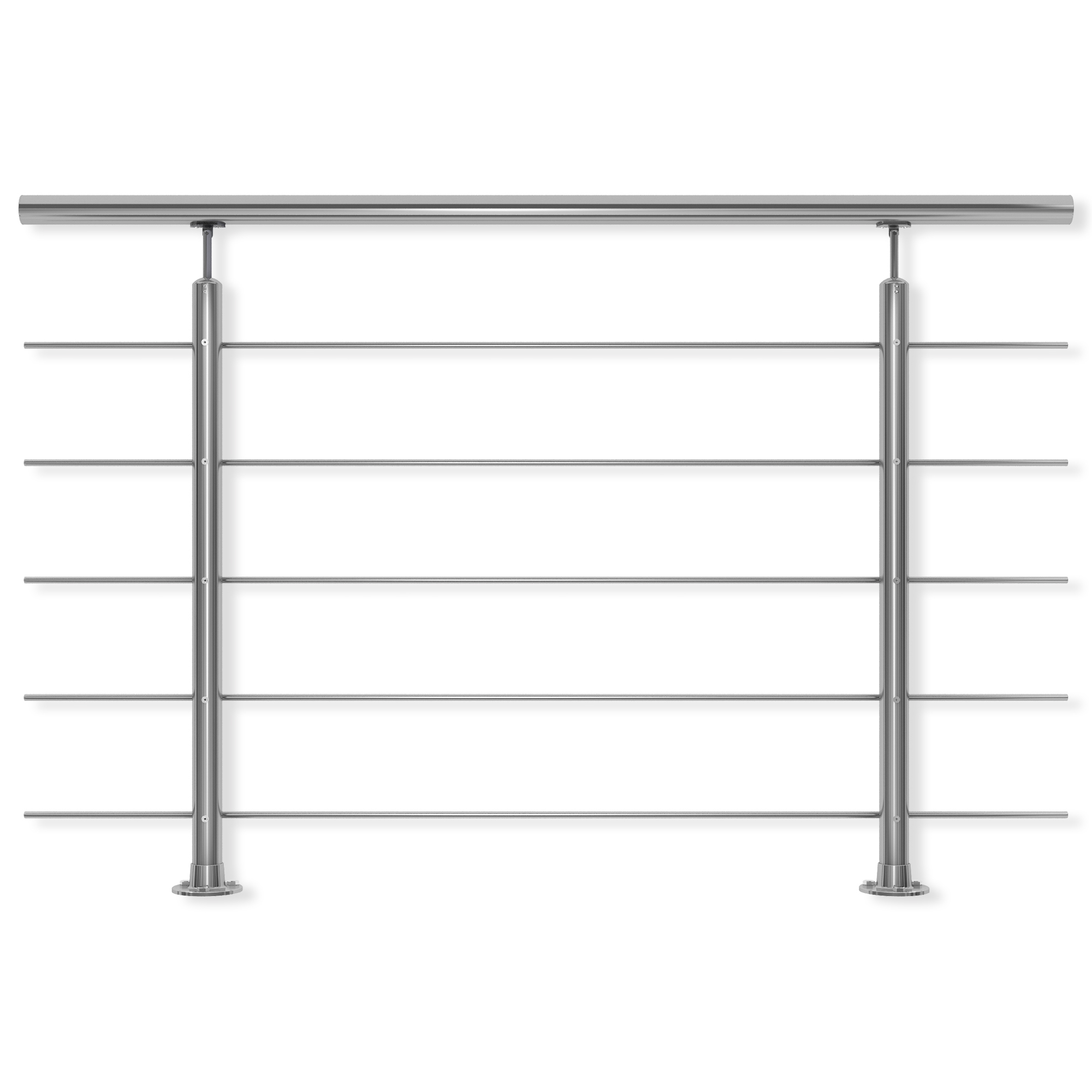 Geländerset 'PS 500' Edelstahl 150 cm Bodenmontage
