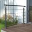 Geländerset 'PS 150' anthrazit 150 cm Bodenmontage