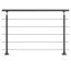 Geländerset 'PS 150' anthrazit 150 cm Bodenmontage