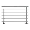 Geländerset 'PS 010' Aluminium 150 cm Bodenmontage