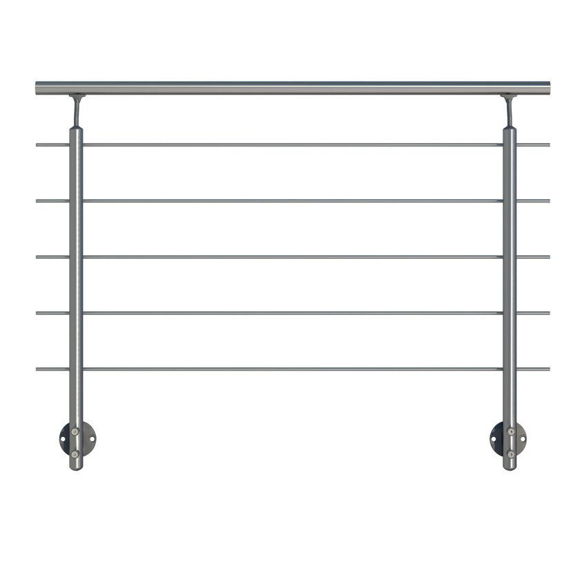 Geländerset 'PS 011' Aluminium 150 cm Bodenmontage