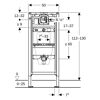 Element 'Duofix' für Urinal 112-130 cm universell