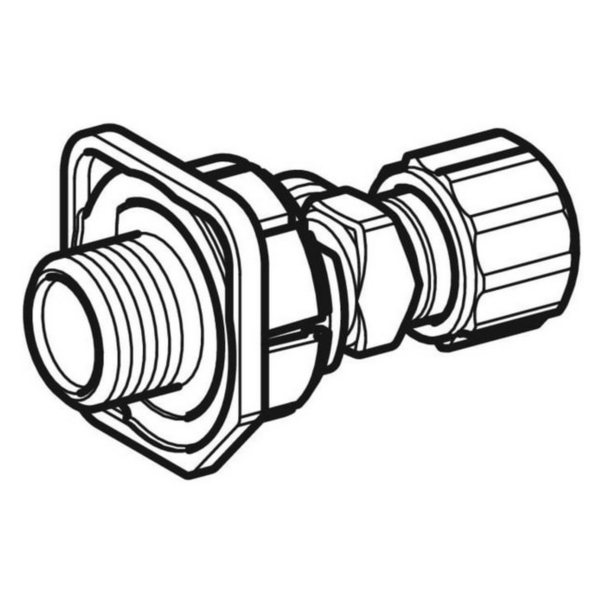 Eckventil für Unterspülkasten