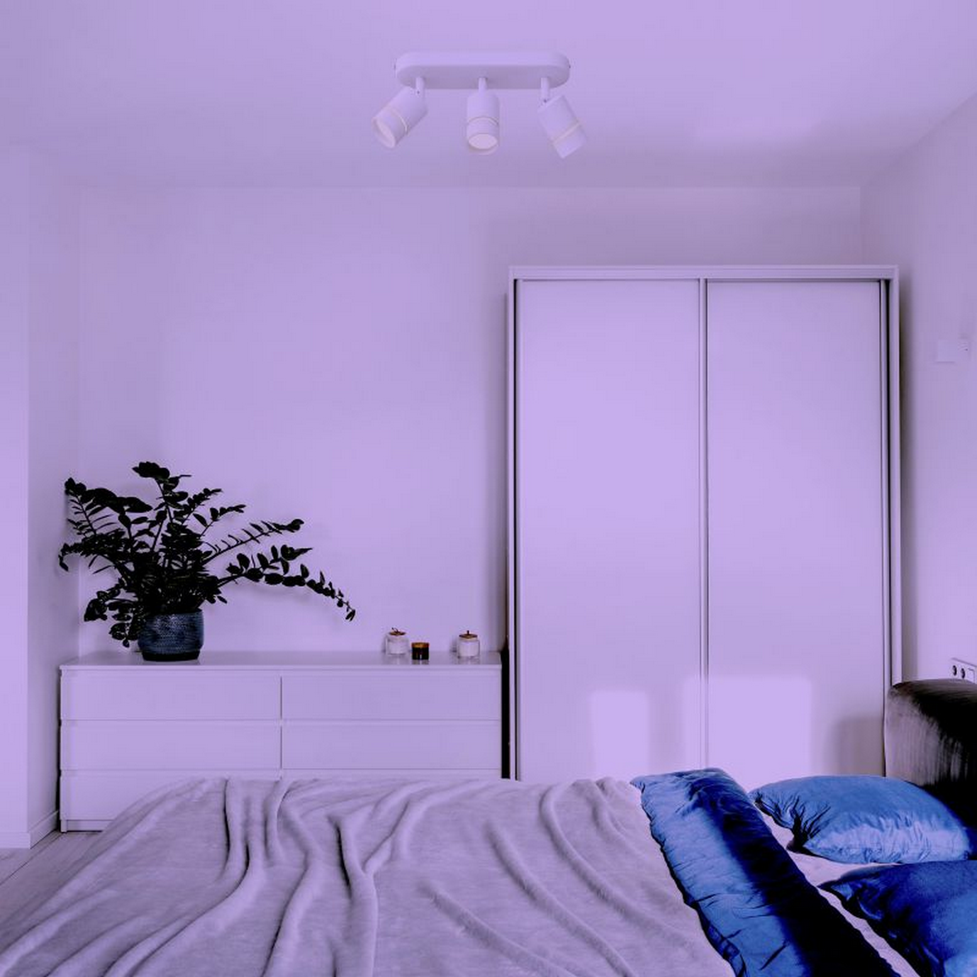 LED-Wohnraumstrahler 'Nalo' 3-flammig weiß